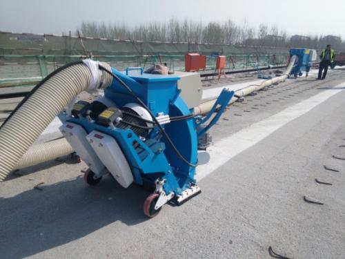 地面拋丸機橋面施工現(xiàn)場