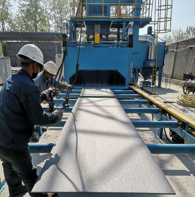 大型通過式平板拋丸機
