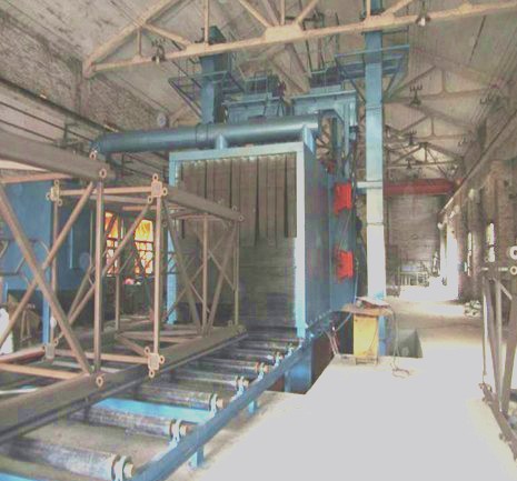 塔吊標(biāo)準(zhǔn)節(jié)拋丸機(jī)怎么樣？可以翻新除銹脫漆嗎？