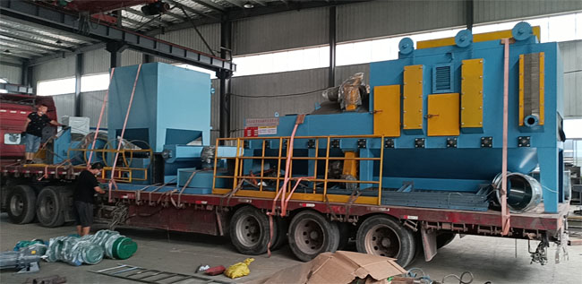 拋丸機(jī)裝車發(fā)貨現(xiàn)場